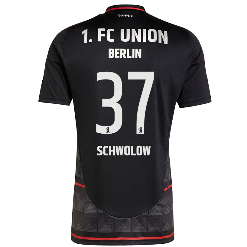 Danxen Heren Alexander Schwolow #37 Zwart Uitshirt Uittenue 2024/25 T-Shirt