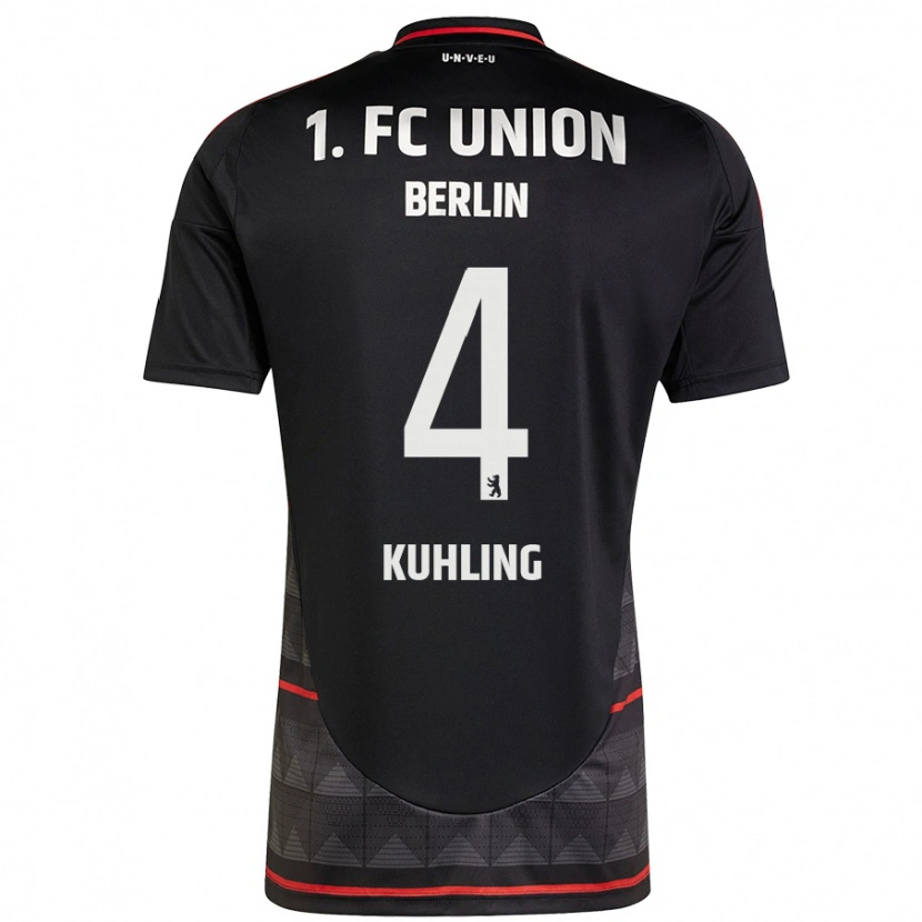 Danxen Heren Ole Kühling #4 Zwart Uitshirt Uittenue 2024/25 T-Shirt