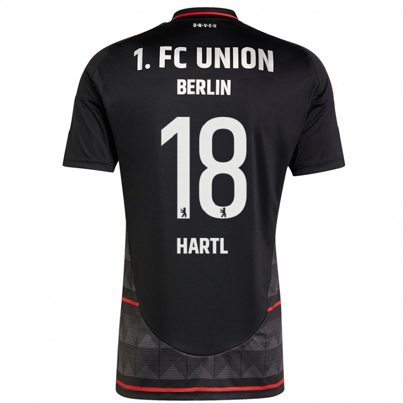 Danxen Heren Fynn Hartl #18 Zwart Uitshirt Uittenue 2024/25 T-Shirt