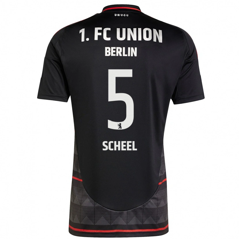 Danxen Heren Luca Scheel #5 Zwart Uitshirt Uittenue 2024/25 T-Shirt