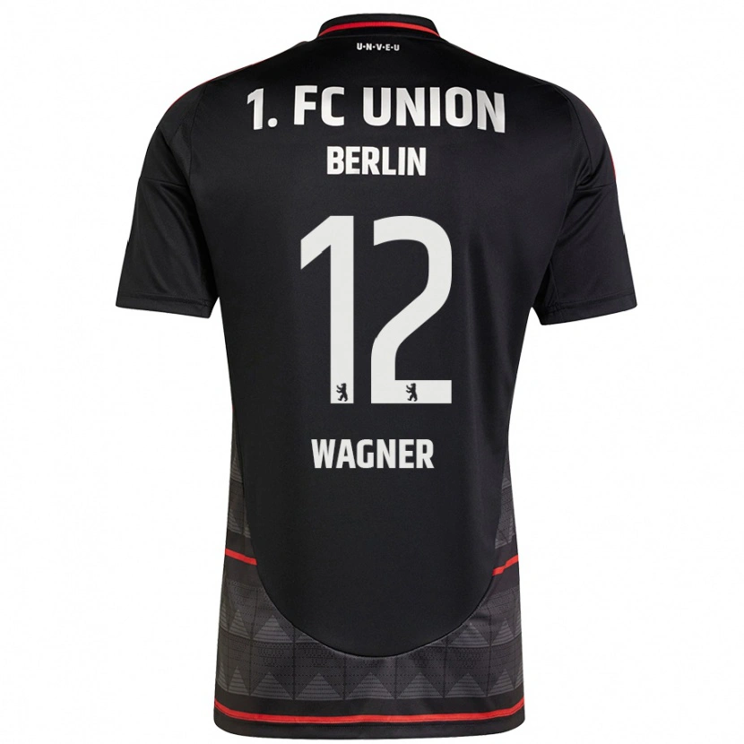 Danxen Heren Melanie Wagner #12 Zwart Uitshirt Uittenue 2024/25 T-Shirt