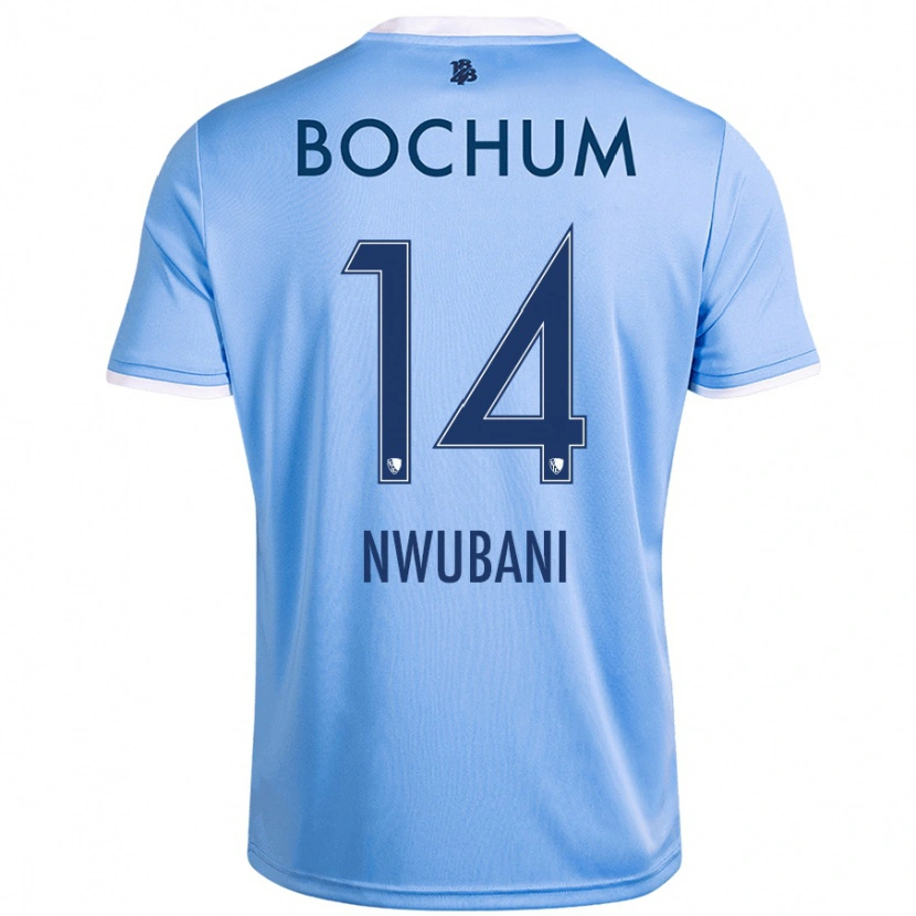 Danxen Heren Keleb Nwubani #14 Hemelsblauw Uitshirt Uittenue 2024/25 T-Shirt