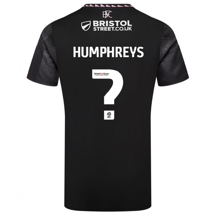 Danxen Heren Bashir Humphreys #0 Zwart Uitshirt Uittenue 2024/25 T-Shirt