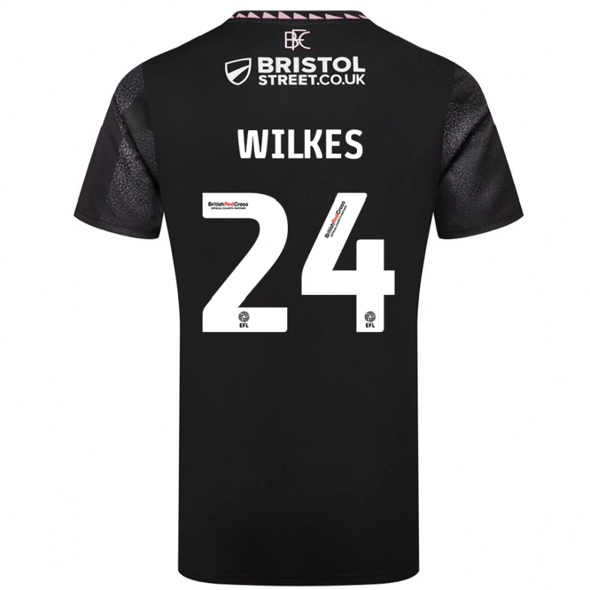 Danxen Heren Tilly Wilkes #24 Zwart Uitshirt Uittenue 2024/25 T-Shirt