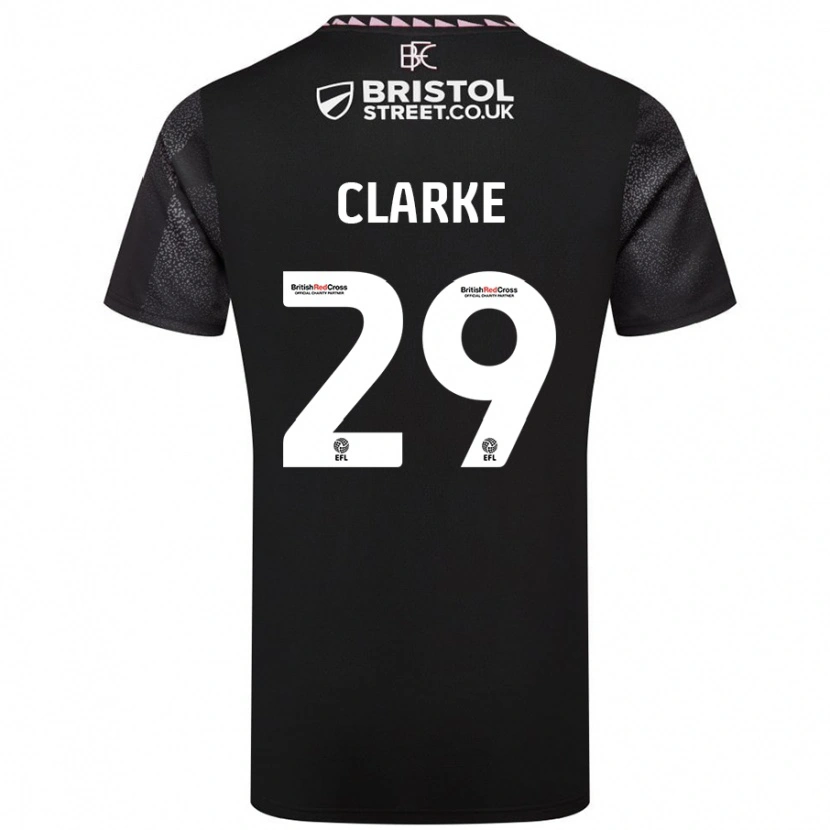 Danxen Heren Abby Clarke #29 Zwart Uitshirt Uittenue 2024/25 T-Shirt