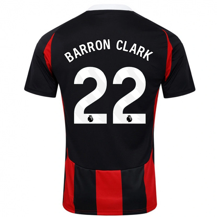 Danxen Heren Betty Barron-Clark #22 Zwart Rood Uitshirt Uittenue 2024/25 T-Shirt