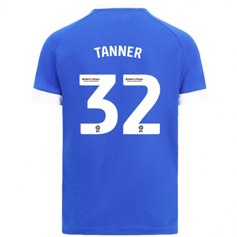 Danxen Dames Ollie Tanner #32 Hemelsblauw Thuisshirt Thuistenue 2024/25 T-Shirt