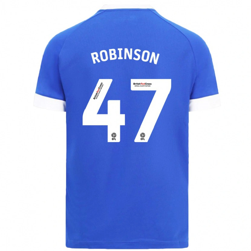 Danxen Dames Callum Robinson #47 Hemelsblauw Thuisshirt Thuistenue 2024/25 T-Shirt