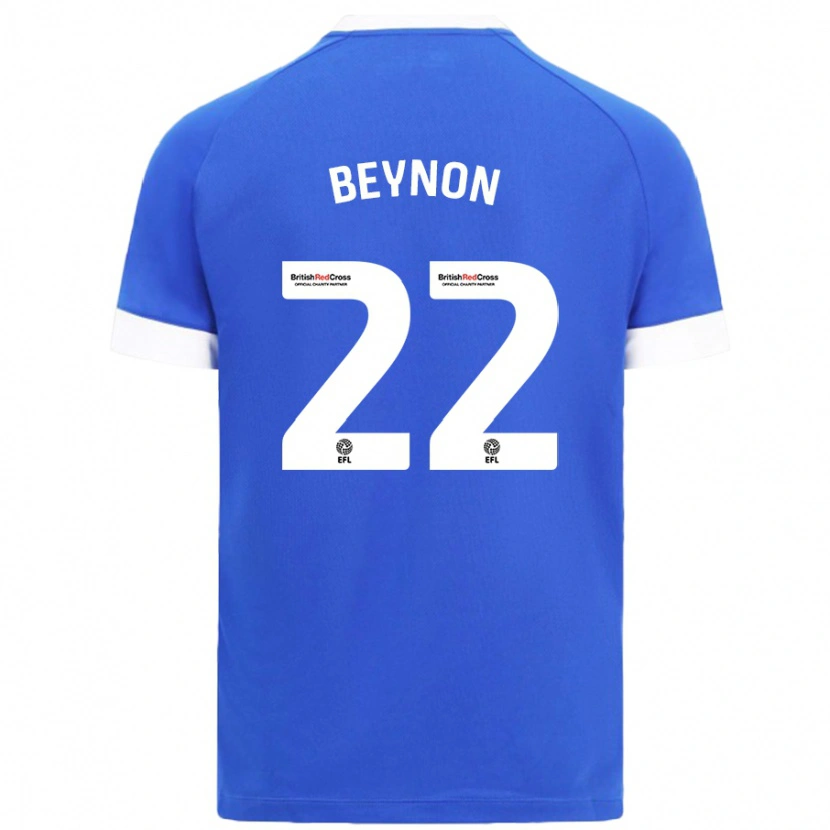 Danxen Dames Emma Beynon #22 Hemelsblauw Thuisshirt Thuistenue 2024/25 T-Shirt