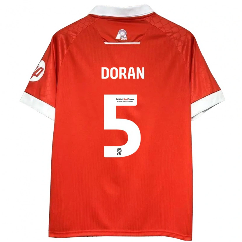 Danxen Dames Louisha Doran #5 Rood Wit Thuisshirt Thuistenue 2024/25 T-Shirt