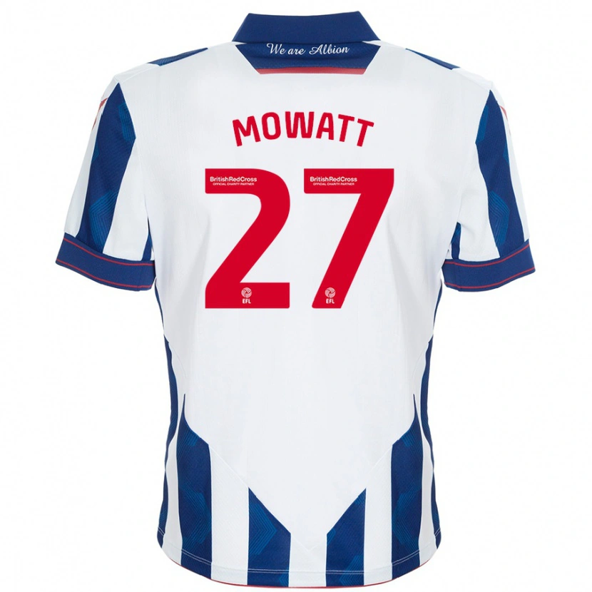 Danxen Dames Alex Mowatt #27 Wit Donkerblauw Thuisshirt Thuistenue 2024/25 T-Shirt