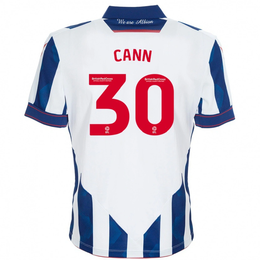 Danxen Dames Ted Cann #30 Wit Donkerblauw Thuisshirt Thuistenue 2024/25 T-Shirt