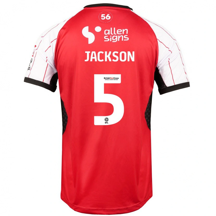 Danxen Dames Adam Jackson #5 Wit Thuisshirt Thuistenue 2024/25 T-Shirt