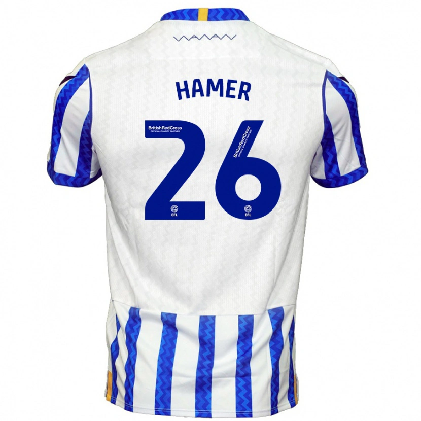 Danxen Dames Ben Hamer #26 Blauw Wit Thuisshirt Thuistenue 2024/25 T-Shirt