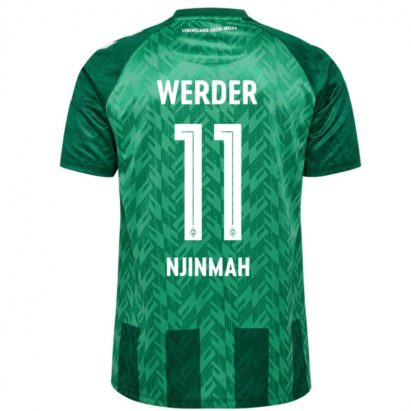 Danxen Dames Justin Njinmah #11 Groen Thuisshirt Thuistenue 2024/25 T-Shirt