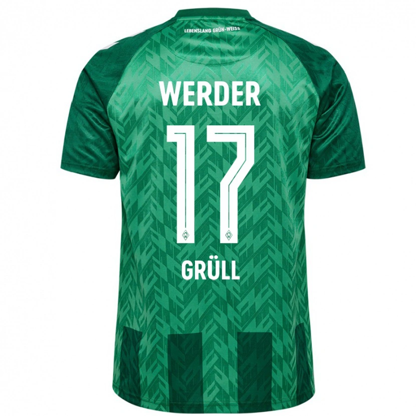 Danxen Dames Marco Grüll #17 Groen Thuisshirt Thuistenue 2024/25 T-Shirt