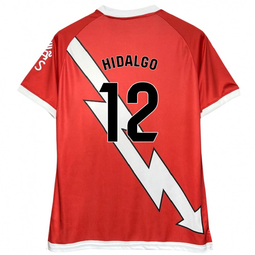 Danxen Dames Patri Hidalgo #12 Wit Rood Thuisshirt Thuistenue 2024/25 T-Shirt