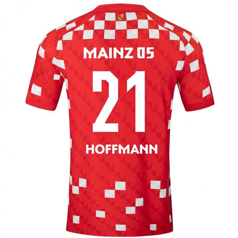 Danxen Dames Leon Hoffmann #21 Wit Rood Thuisshirt Thuistenue 2024/25 T-Shirt