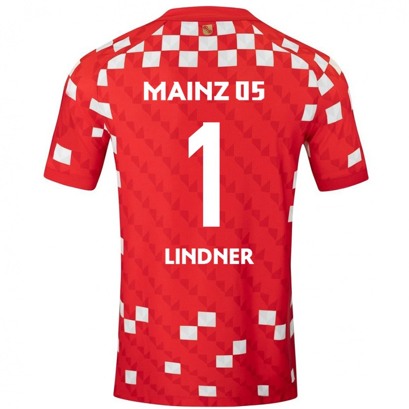 Danxen Dames Sophie Lindner #1 Wit Rood Thuisshirt Thuistenue 2024/25 T-Shirt