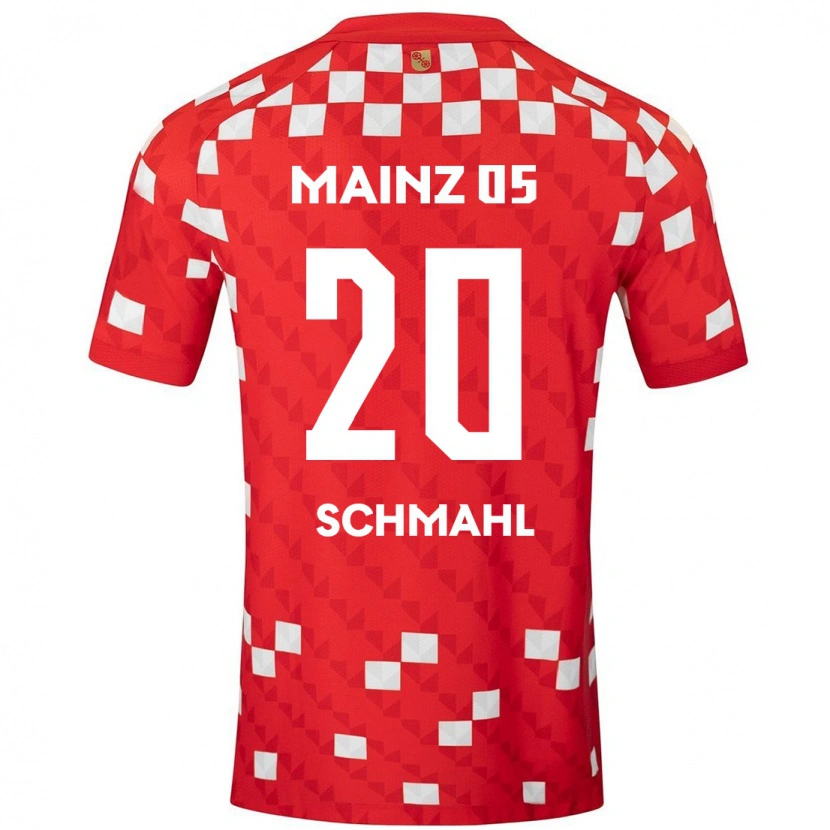 Danxen Dames Laura Schmahl #20 Wit Rood Thuisshirt Thuistenue 2024/25 T-Shirt