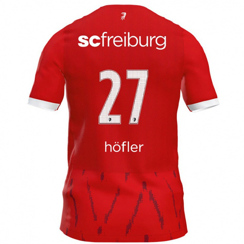 Danxen Dames Nicolas Höfler #27 Rood Thuisshirt Thuistenue 2024/25 T-Shirt