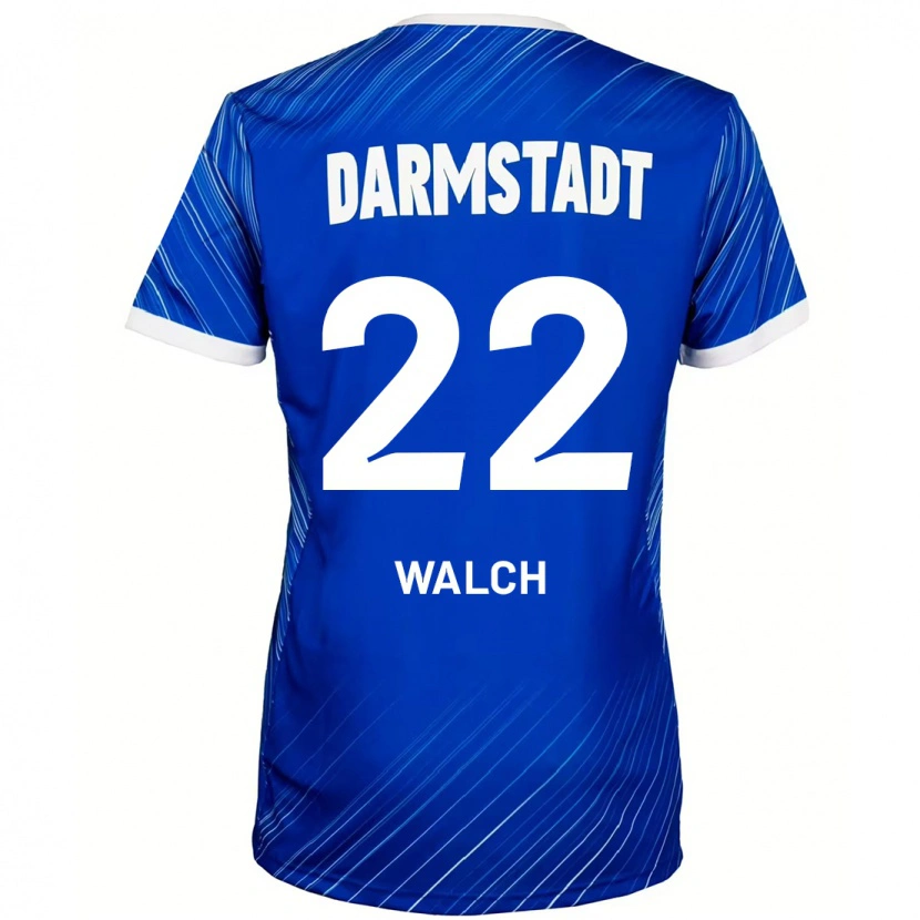 Danxen Dames Leon Walch #22 Blauw Wit Thuisshirt Thuistenue 2024/25 T-Shirt