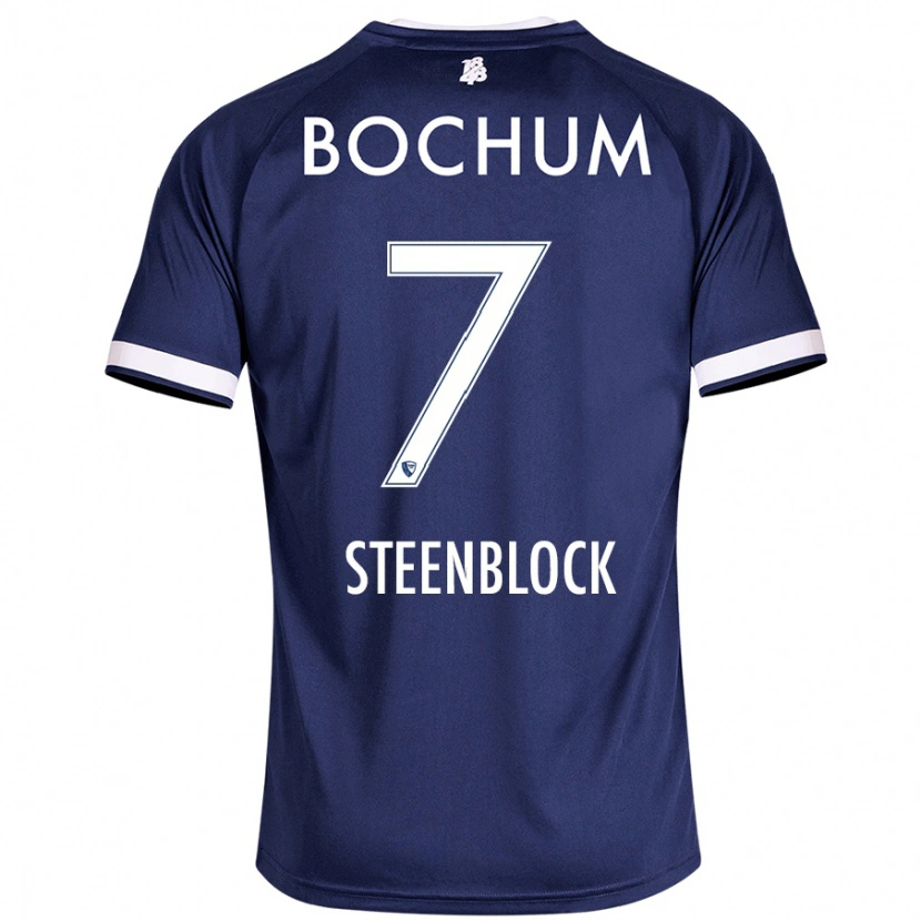 Danxen Dames Jannis Steenblock #7 Donkerblauw Thuisshirt Thuistenue 2024/25 T-Shirt