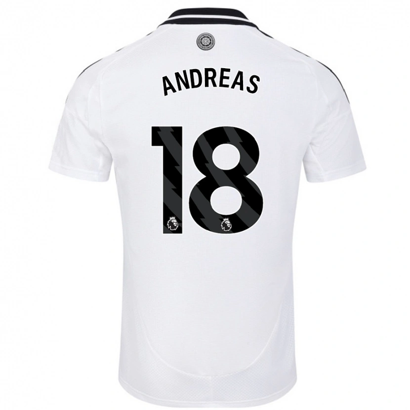 Danxen Dames Andreas Pereira #18 Wit Thuisshirt Thuistenue 2024/25 T-Shirt