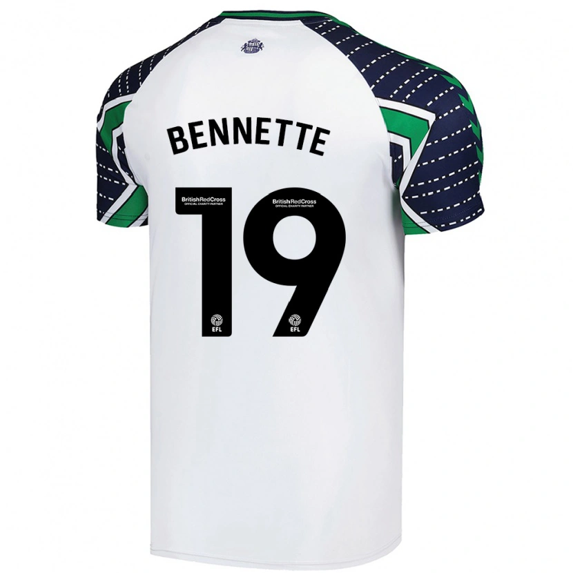 Danxen Dames Jewison Bennette #19 Wit Uitshirt Uittenue 2024/25 T-Shirt