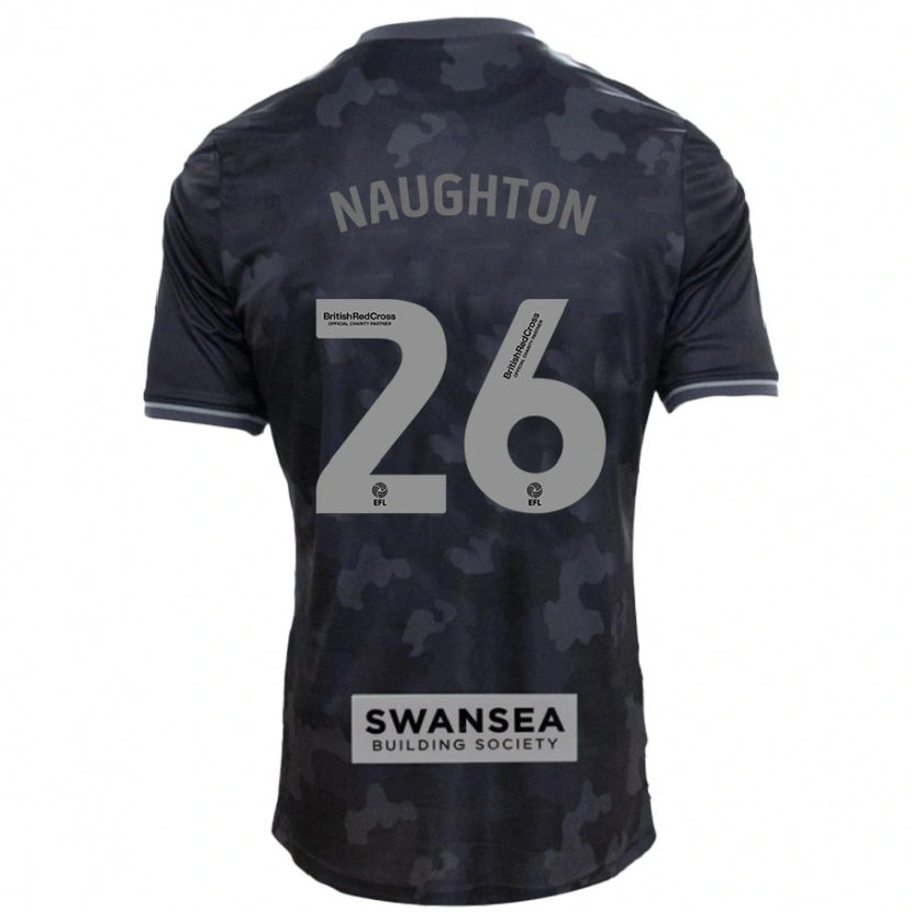 Danxen Dames Kyle Naughton #26 Zwart Uitshirt Uittenue 2024/25 T-Shirt