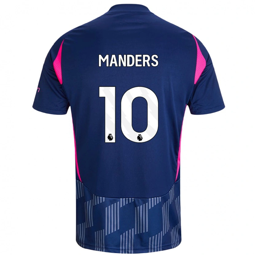 Danxen Dames Holly Manders #10 Koningsblauw Roze Uitshirt Uittenue 2024/25 T-Shirt