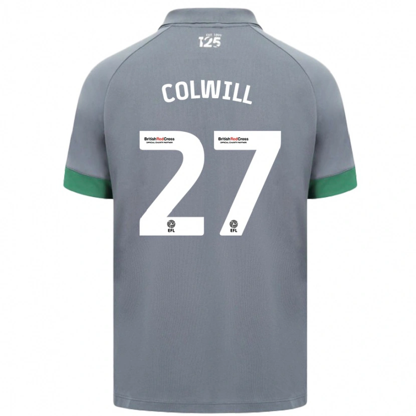 Danxen Dames Rubin Colwill #27 Donkergrijs Uitshirt Uittenue 2024/25 T-Shirt