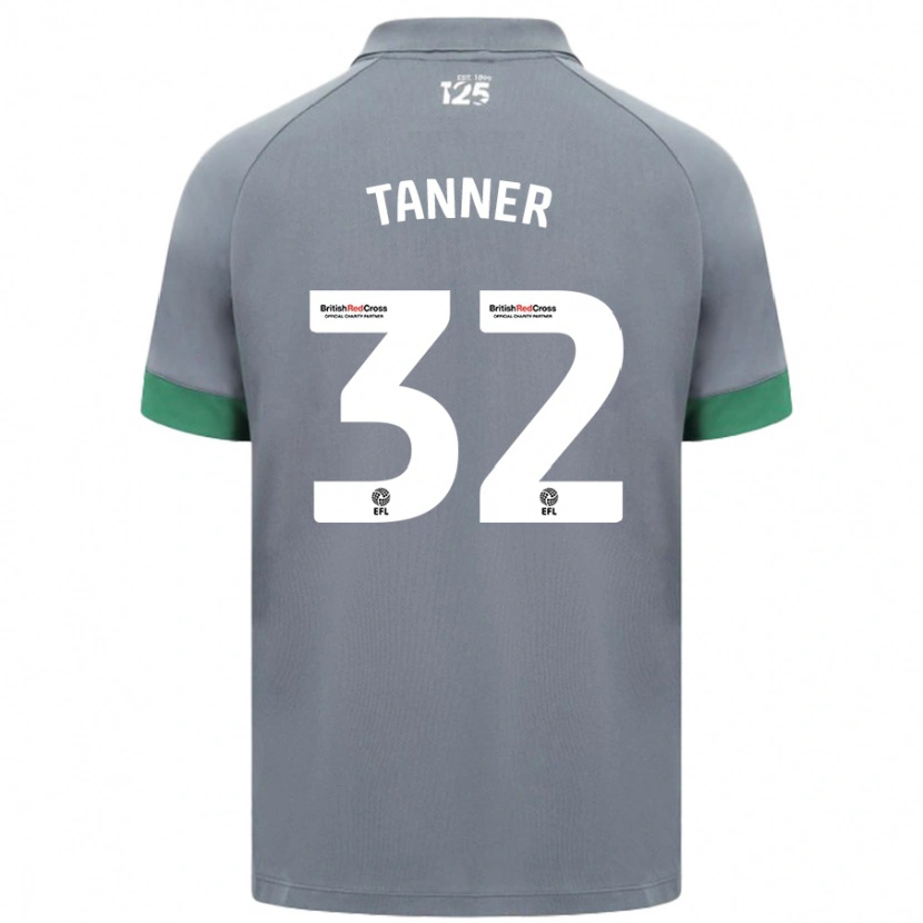 Danxen Dames Ollie Tanner #32 Donkergrijs Uitshirt Uittenue 2024/25 T-Shirt