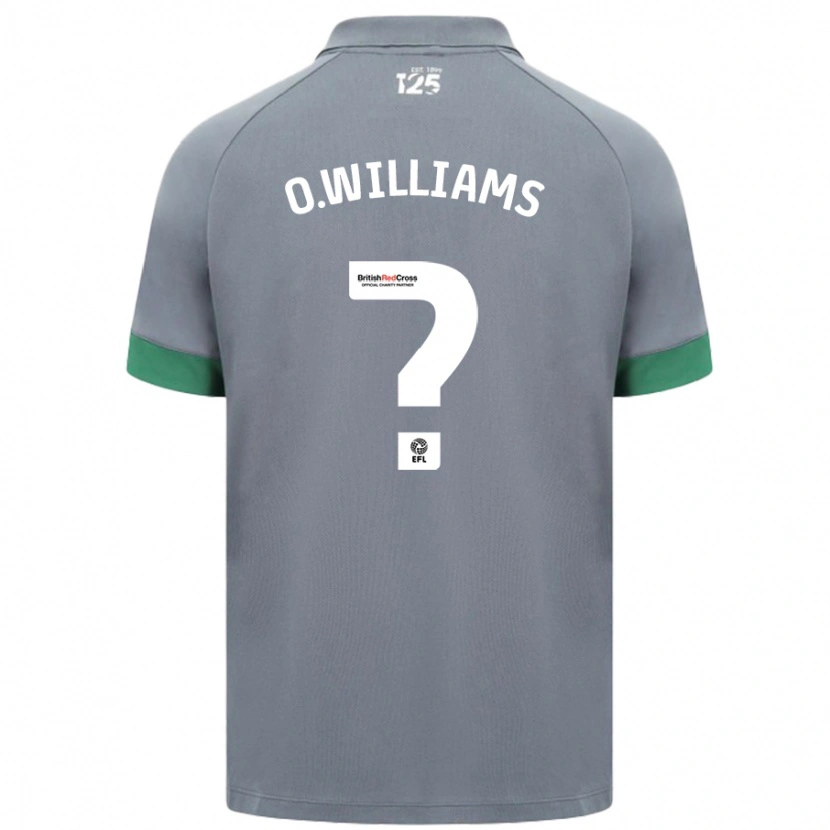 Danxen Dames Oliver Williams #0 Donkergrijs Uitshirt Uittenue 2024/25 T-Shirt