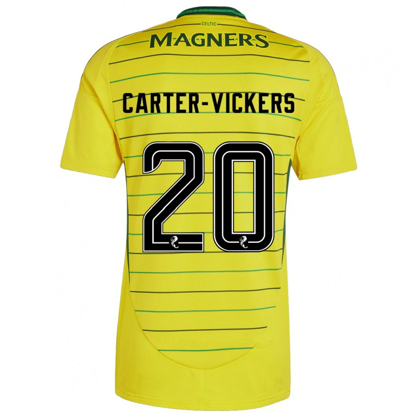 Danxen Dames Cameron Carter-Vickers #20 Geel Uitshirt Uittenue 2024/25 T-Shirt