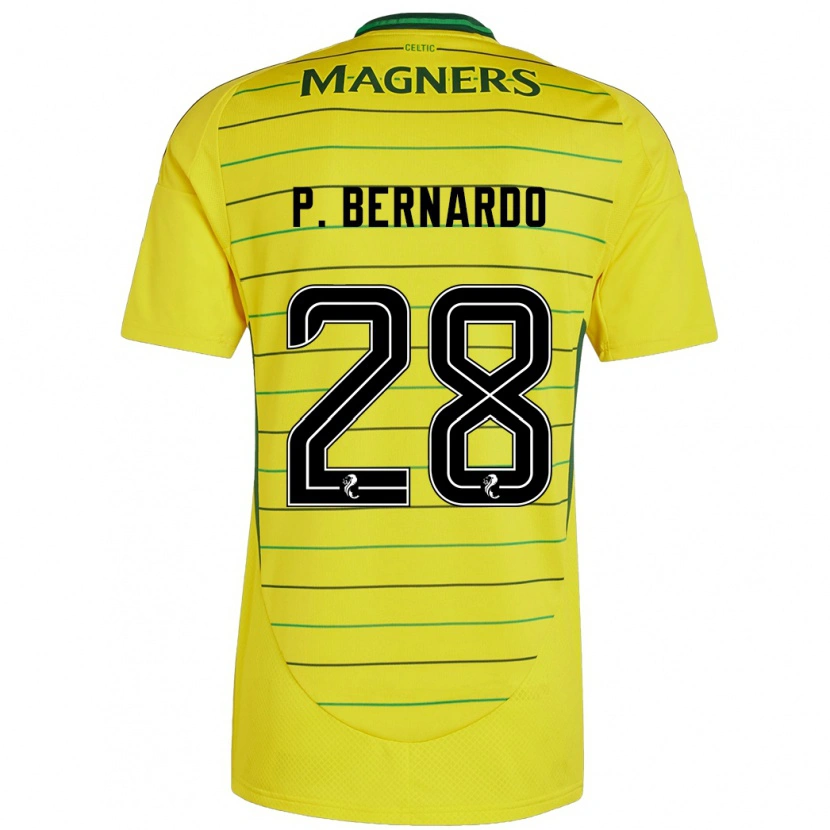 Danxen Dames Paulo Bernardo #28 Geel Uitshirt Uittenue 2024/25 T-Shirt