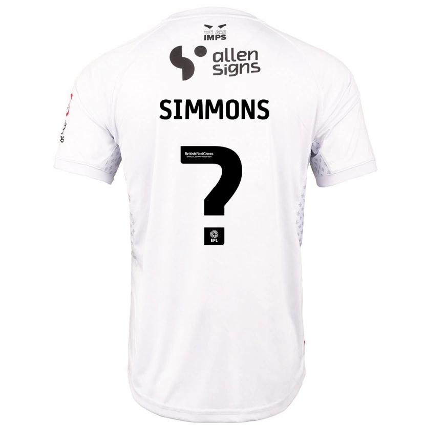 Danxen Dames Noah Simmons #0 Rood Wit Uitshirt Uittenue 2024/25 T-Shirt