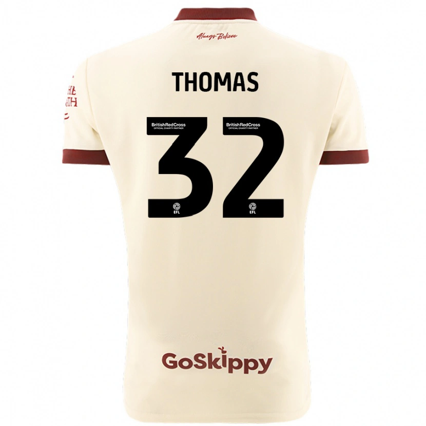 Danxen Dames Lewis Thomas #32 Crèmewit Uitshirt Uittenue 2024/25 T-Shirt