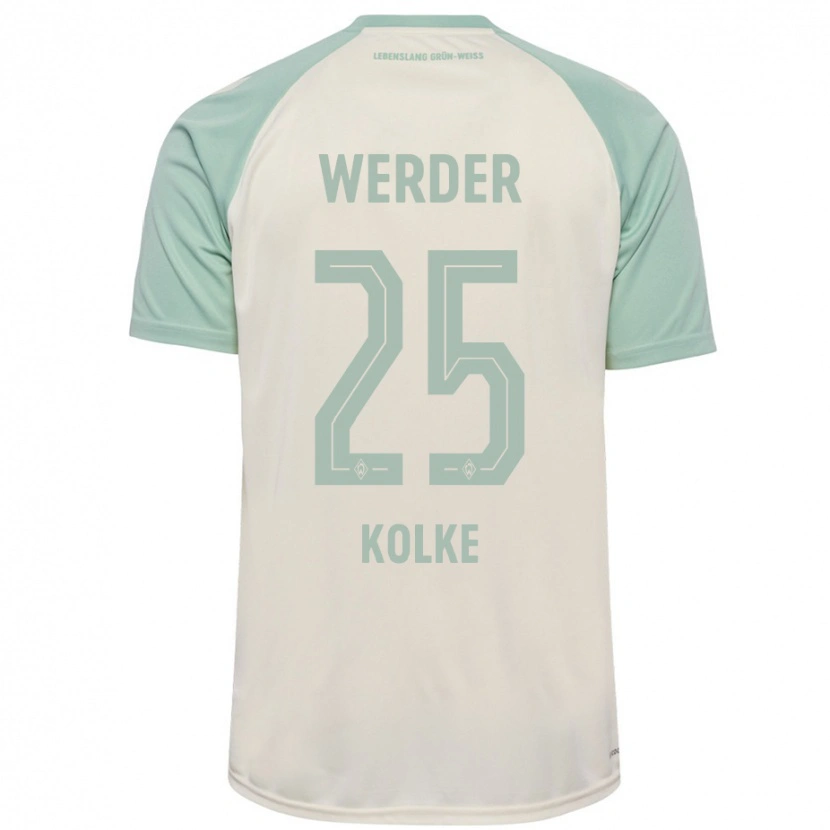 Danxen Dames Markus Kolke #25 Off-White Lichtgroen Uitshirt Uittenue 2024/25 T-Shirt