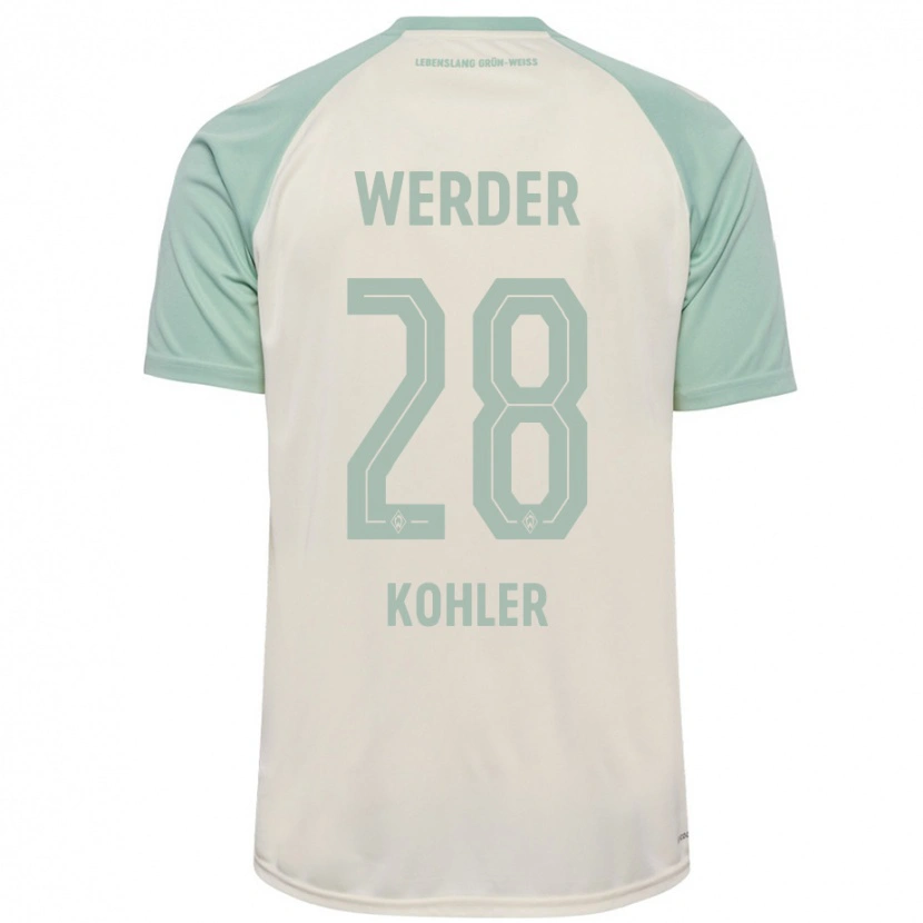 Danxen Dames Ethan Kohler #28 Off-White Lichtgroen Uitshirt Uittenue 2024/25 T-Shirt