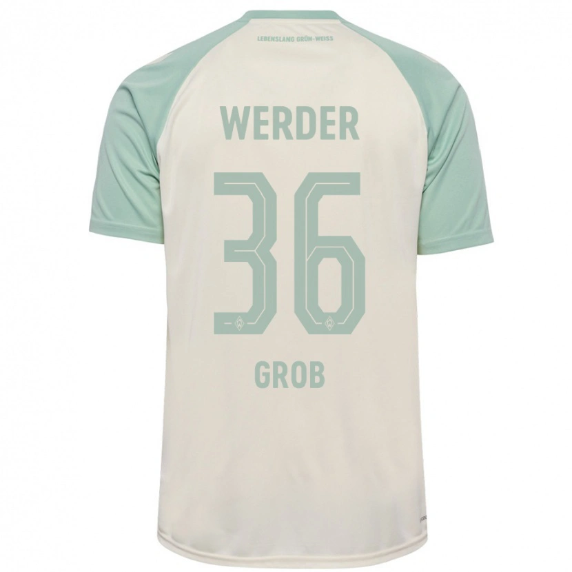 Danxen Dames Christian Groß #36 Off-White Lichtgroen Uitshirt Uittenue 2024/25 T-Shirt