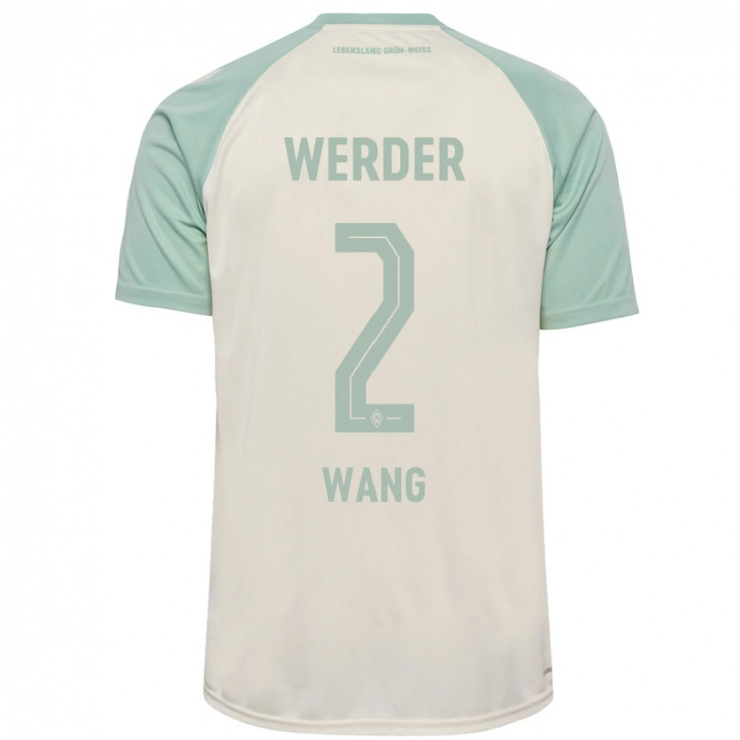 Danxen Dames Bowen Wang #2 Off-White Lichtgroen Uitshirt Uittenue 2024/25 T-Shirt