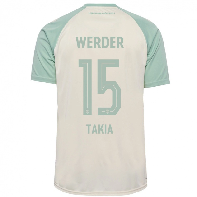 Danxen Dames Toirik Onlam Takia #15 Off-White Lichtgroen Uitshirt Uittenue 2024/25 T-Shirt