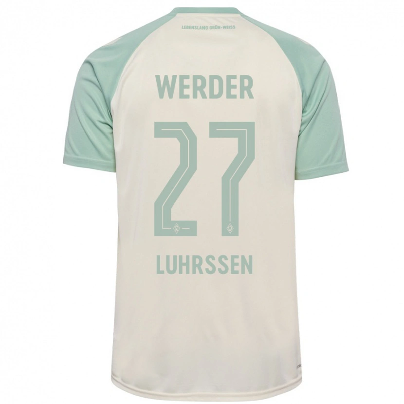 Danxen Dames Nina Luhrssen #27 Off-White Lichtgroen Uitshirt Uittenue 2024/25 T-Shirt