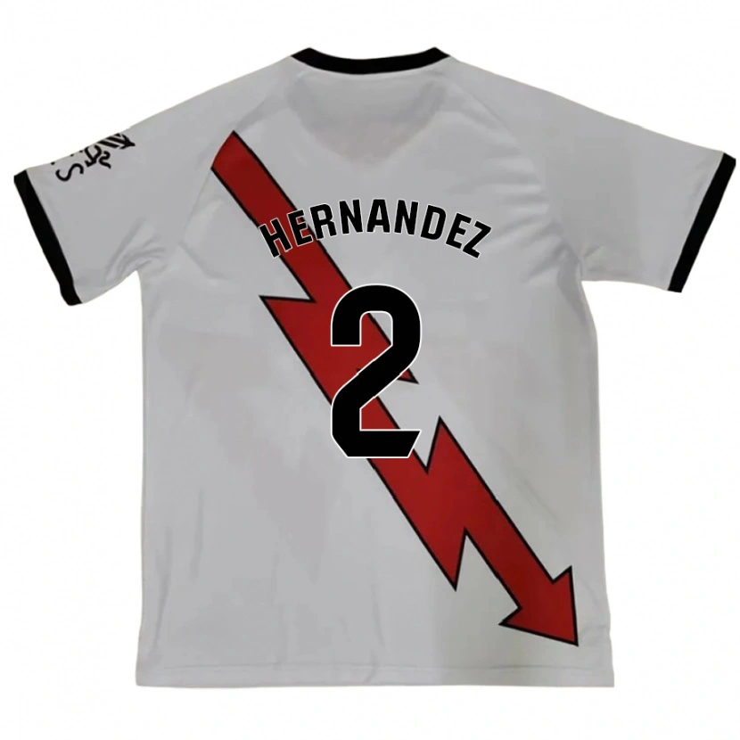 Danxen Dames Marco Hernández #2 Rood Uitshirt Uittenue 2024/25 T-Shirt