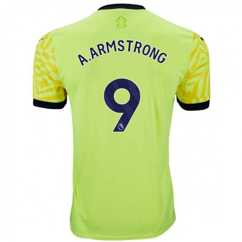 Danxen Dames Adam Armstrong #9 Geel Uitshirt Uittenue 2024/25 T-Shirt