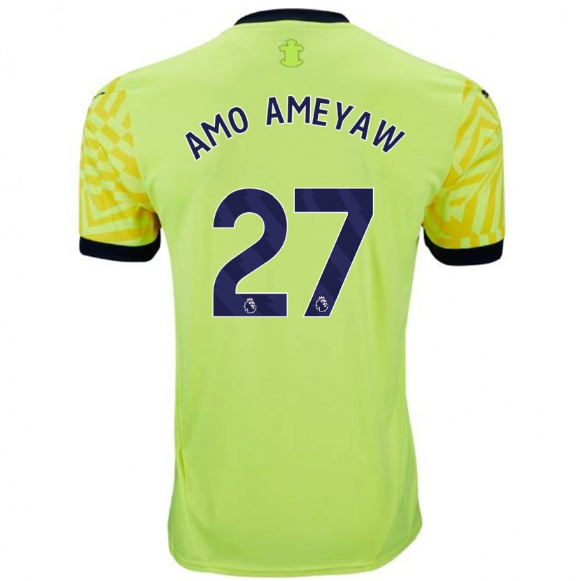 Danxen Dames Samuel Amo-Ameyaw #27 Geel Uitshirt Uittenue 2024/25 T-Shirt