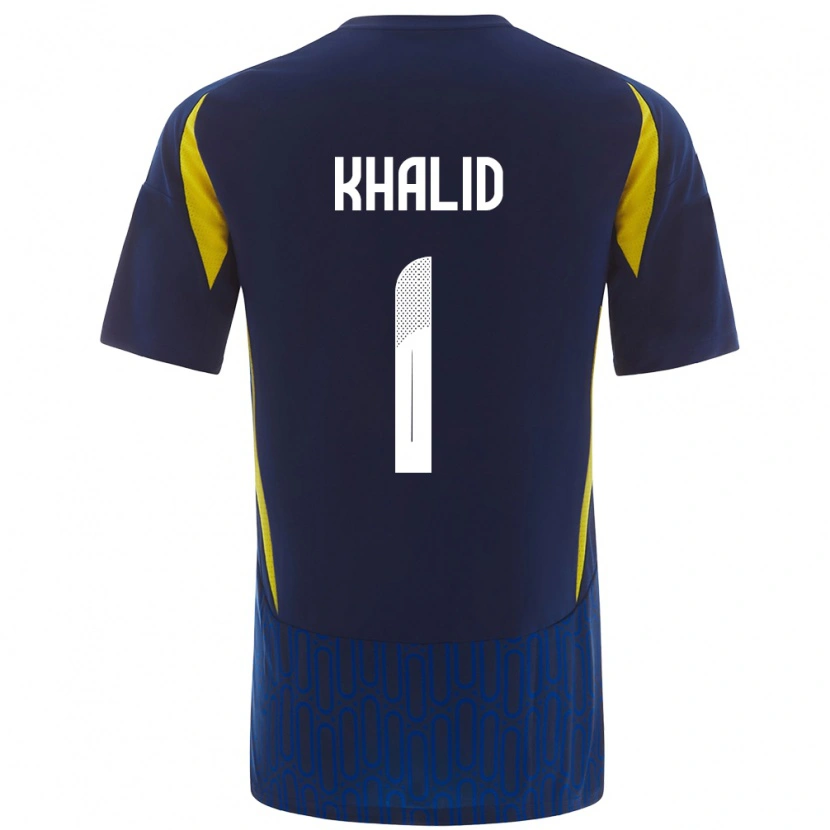 Danxen Dames Sara Khalid #1 Blauw Geel Uitshirt Uittenue 2024/25 T-Shirt