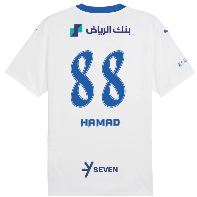 Danxen Dames Hamad Al-Yami #88 Wit Blauw Uitshirt Uittenue 2024/25 T-Shirt