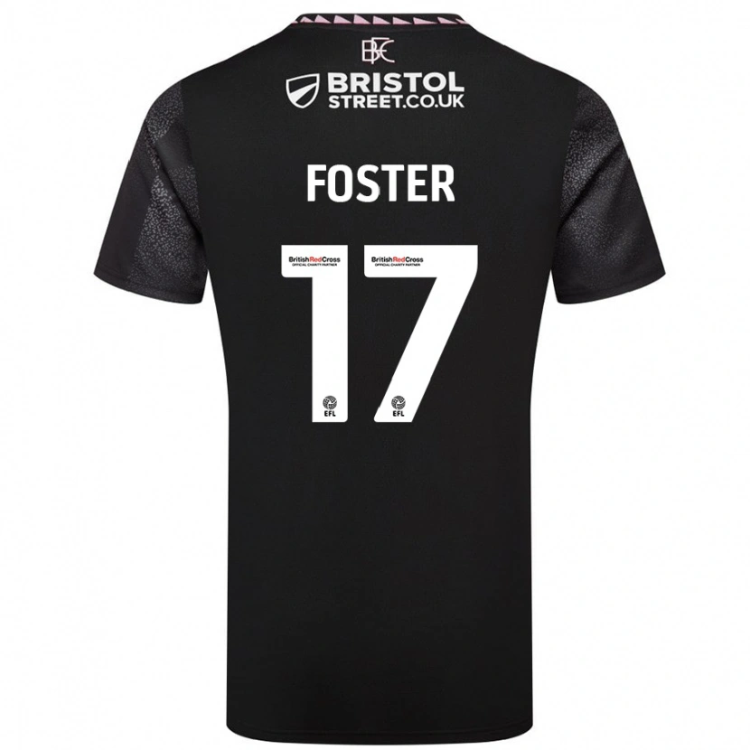 Danxen Dames Lyle Foster #17 Zwart Uitshirt Uittenue 2024/25 T-Shirt